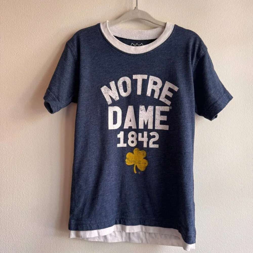 Team Athletics Notre Dame Fighting Irish Logo T-shirt Toddler Size 3 T
